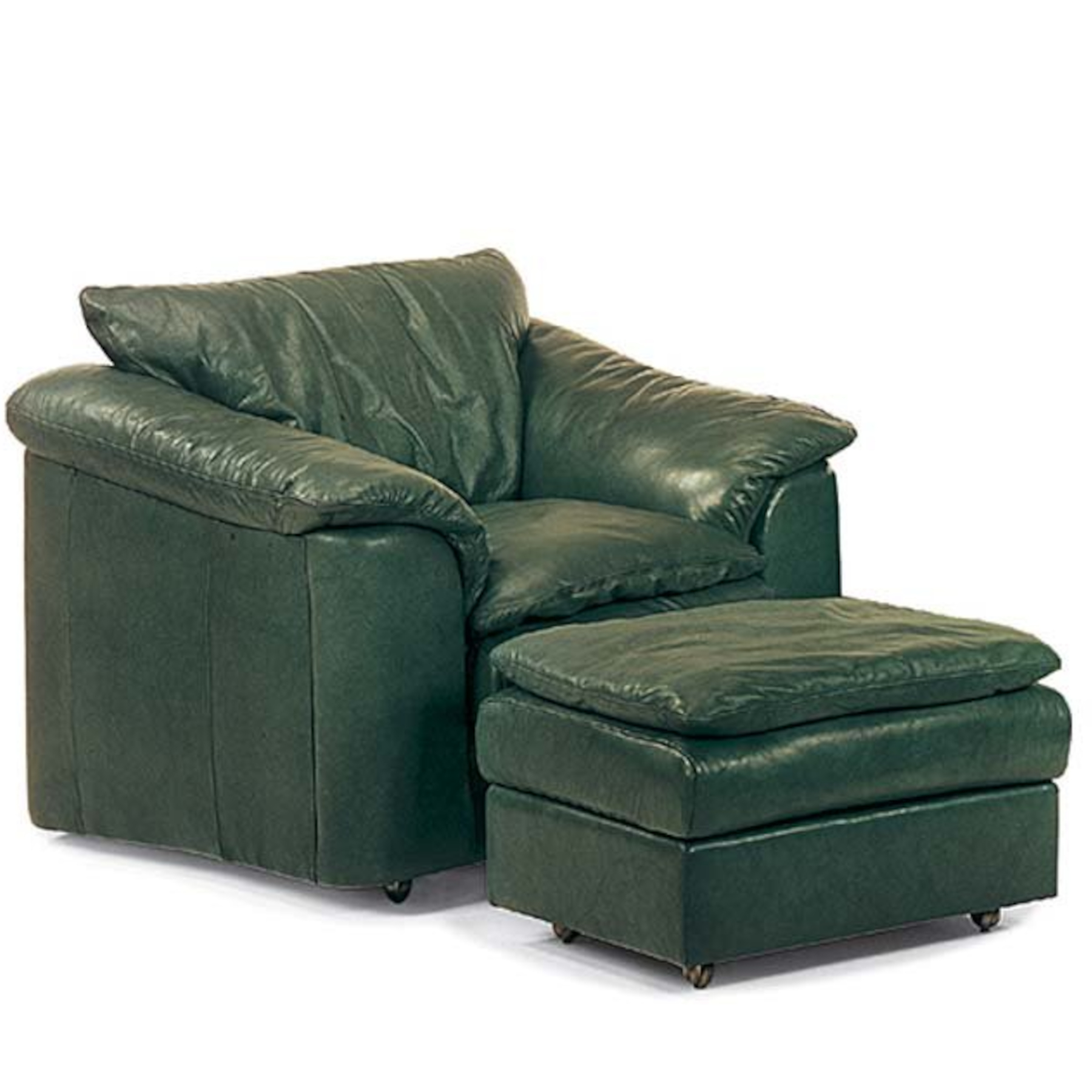 Logan 3332 Chair & 3333 Ottoman by Leathercraft