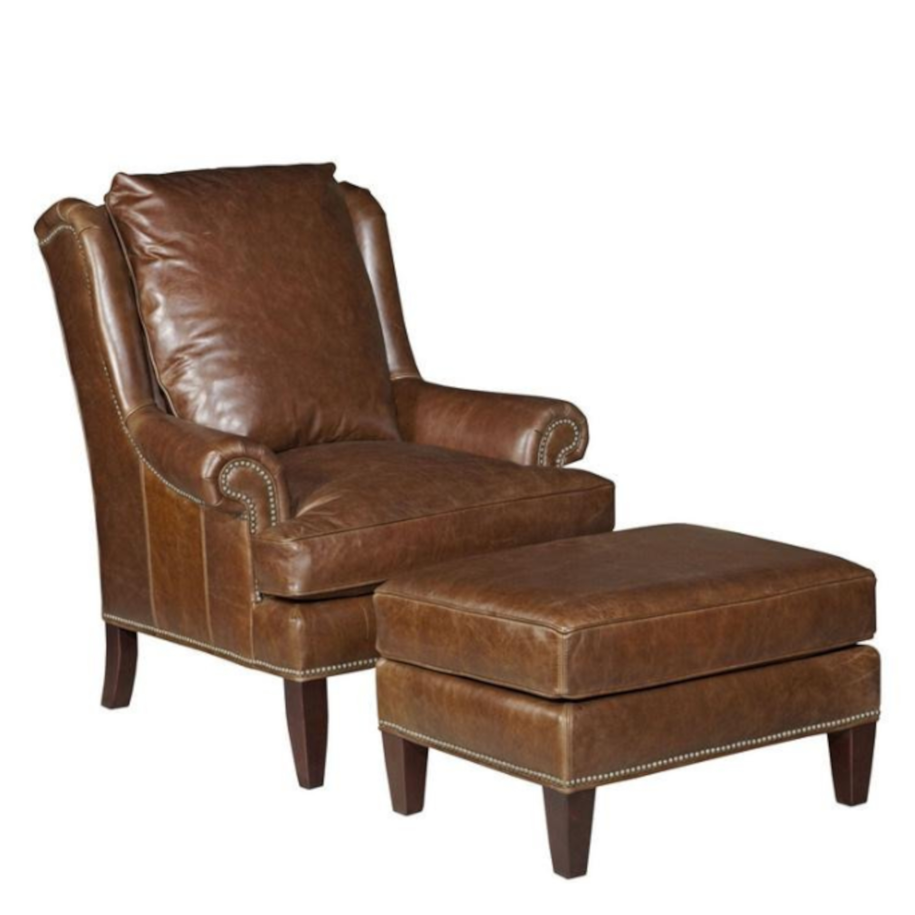Marlborough 506 Lounge Chair & Ottoman by Leathercraft (sold separately)