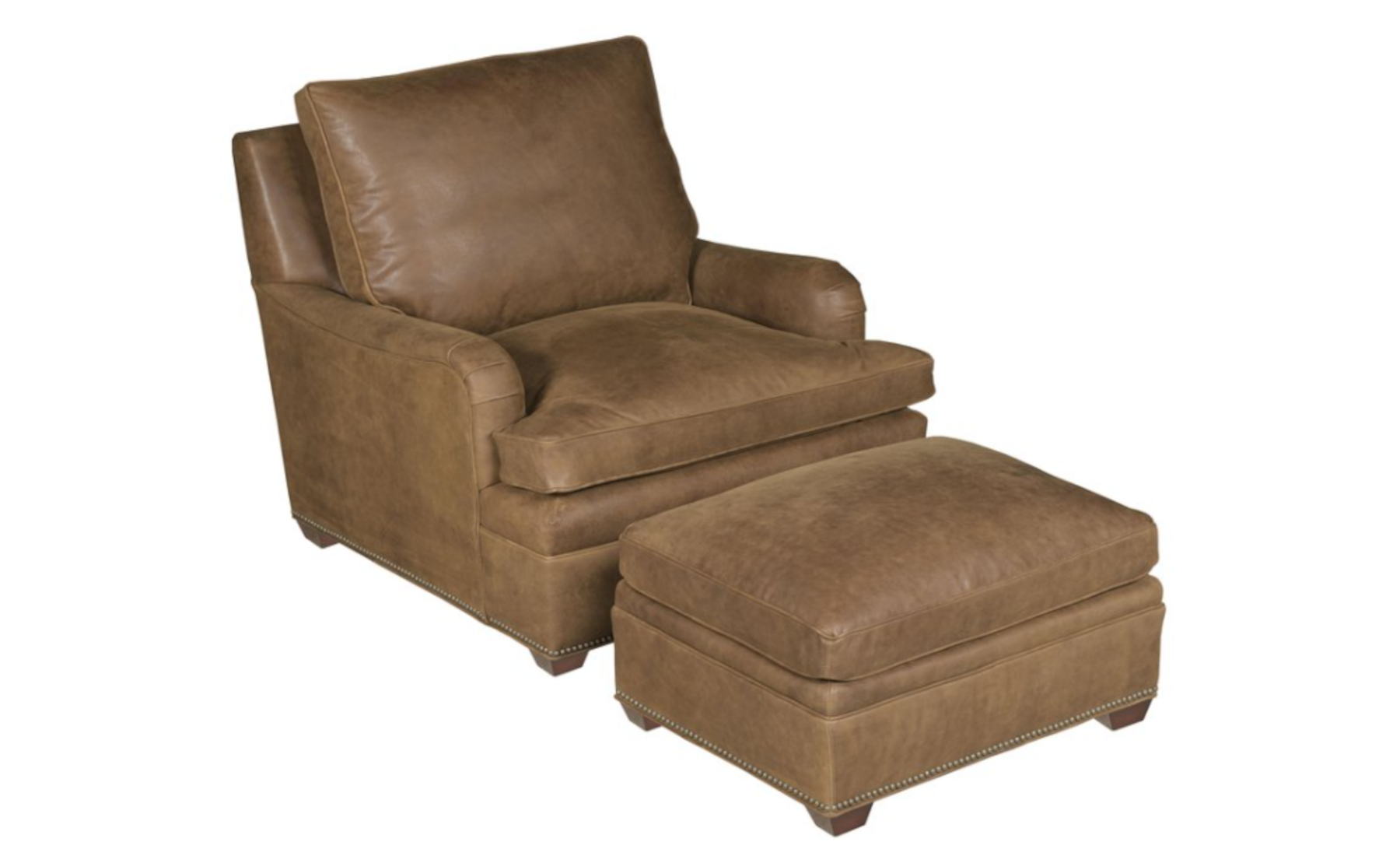 Reilly 278 Chair & Ottoman by Leathercraft