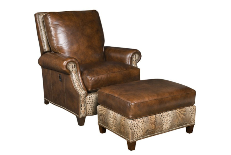 Rockport Vari-Tilt Chair & Ottoman by Leathercraft