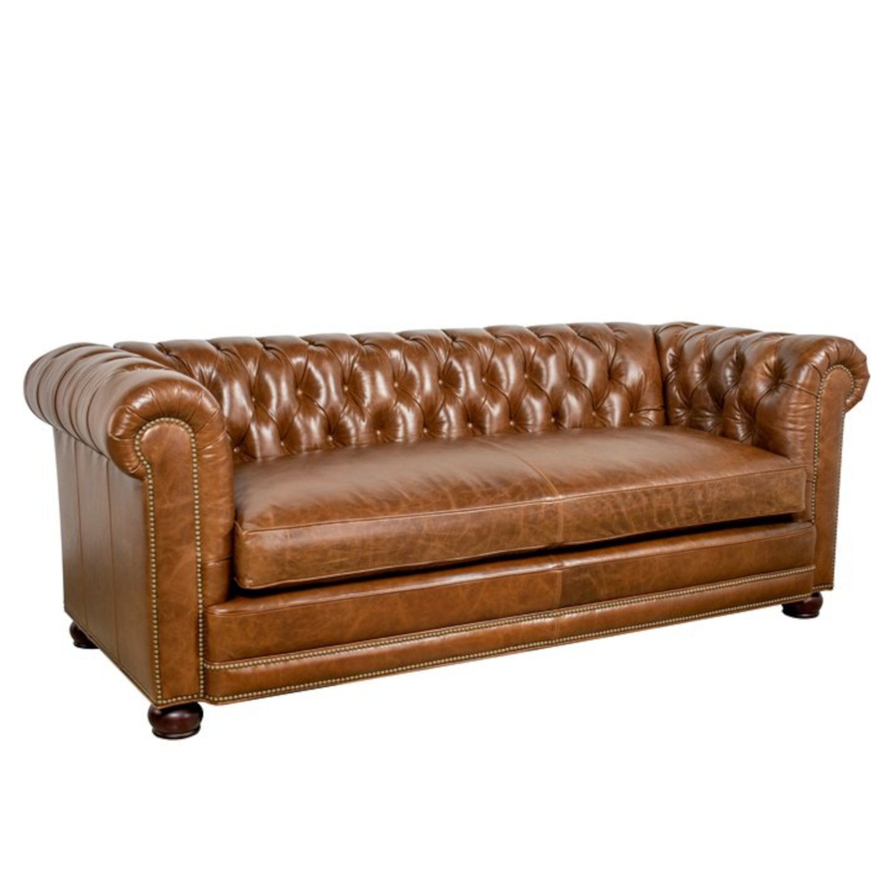 Stanhope Chesterfield 537-86 Bench Seat Sofa by Leathercraft