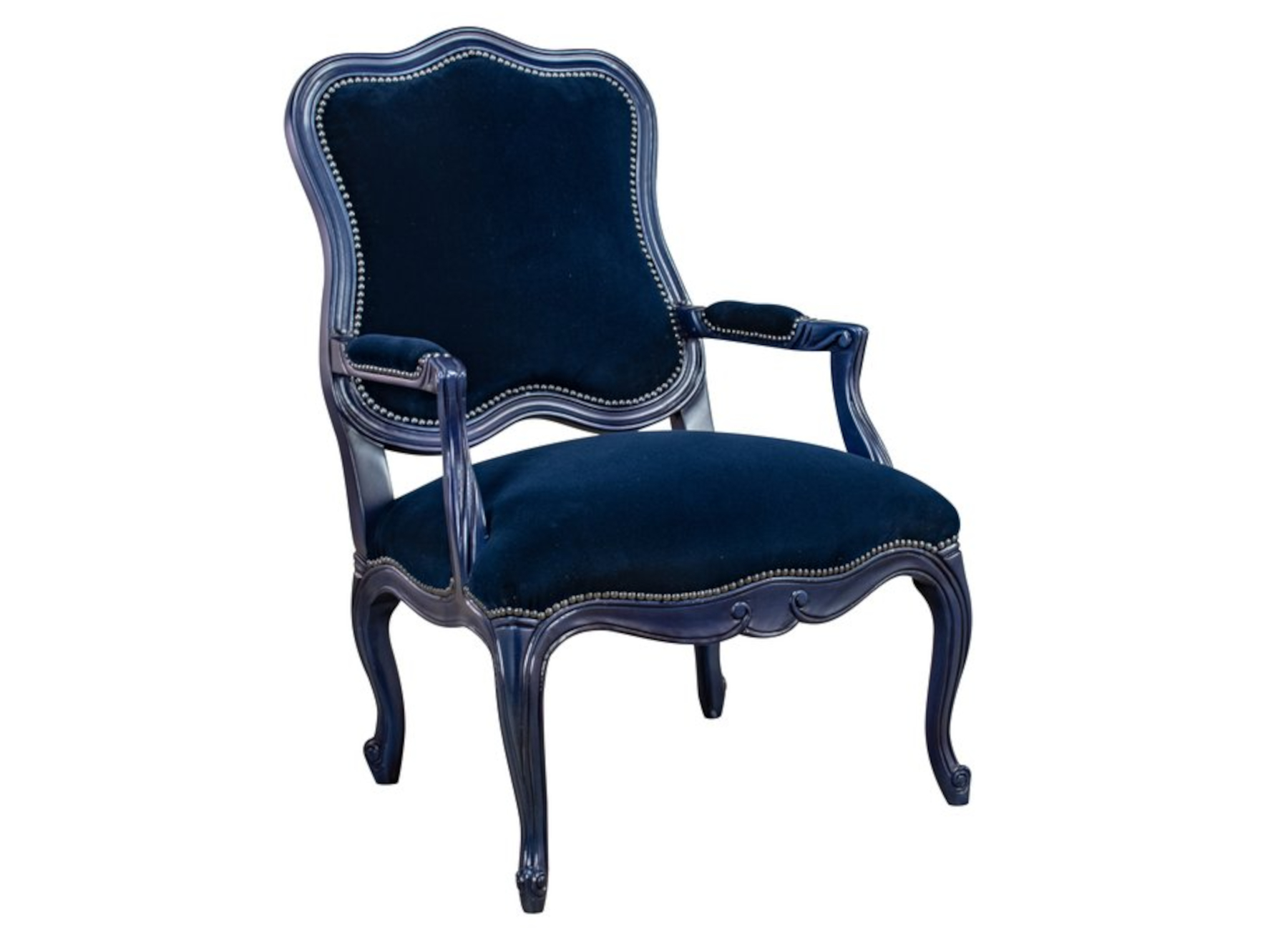 Valois 774 Wood Trimmed Chair by Leathercraft