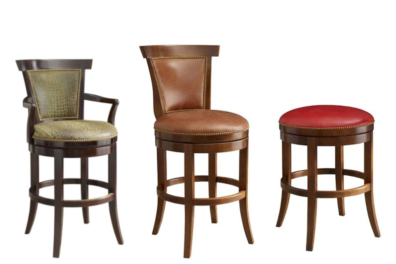 Lowell Swivel Bar Stool Collection by Leathercraft