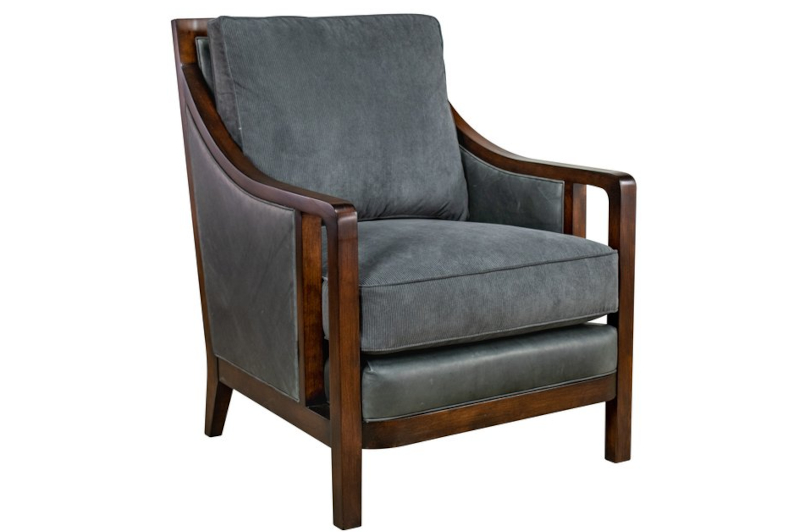 Monastery Foyer Wood Framed Chair by Leathercraft