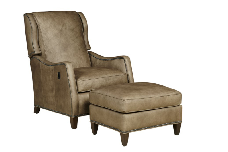 Ranelagh Vari-Tilt Chair & Ottoman by Leathercraft