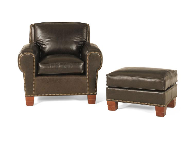 Leathercraft 2532 Montana Chair and 2533 Montana Ottoman 