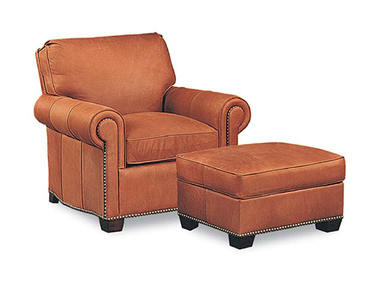 Leathercraft 2672 Robinson Chair and 2673 Robinson Ottoman