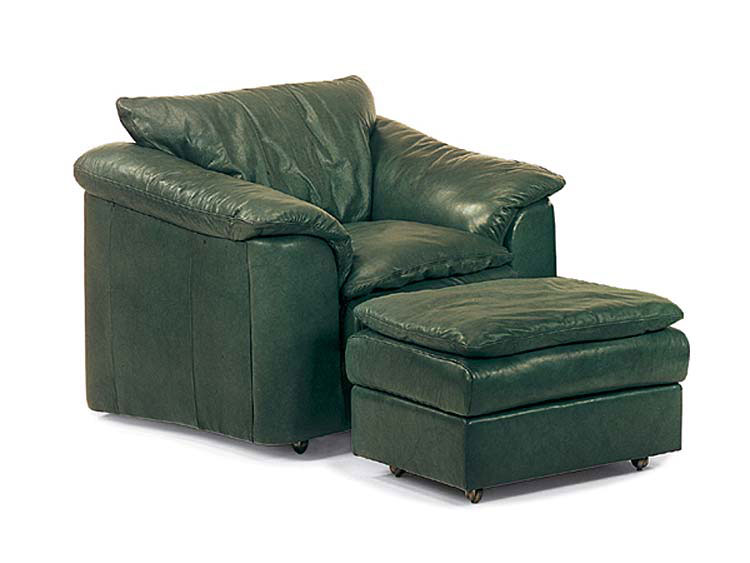 Leathercraft 3332 Logan Chair and 3333 Logan Ottoman