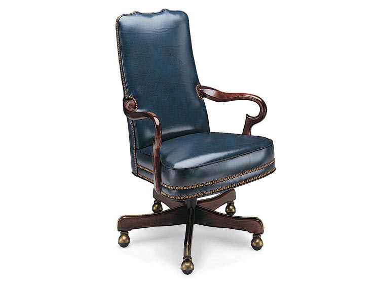 Leathercraft 703-27 Geurin Tilt Swivel Chair