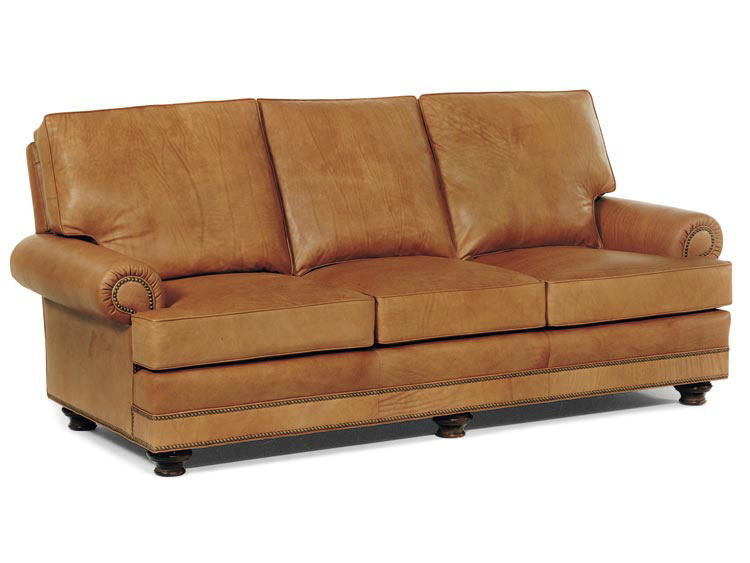 leathercraft garland leather sofa in aspen toasty