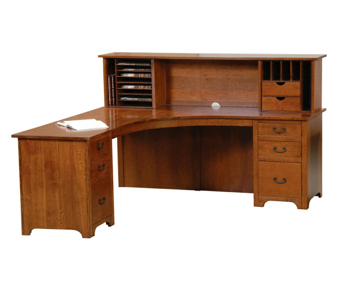Liberty Corner Desk with Optional Open Hutch