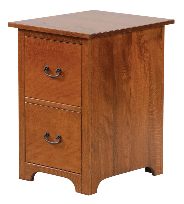 Liberty File Cabinet shown in Rustic QSWO with an FC-7992 Asbury Stain