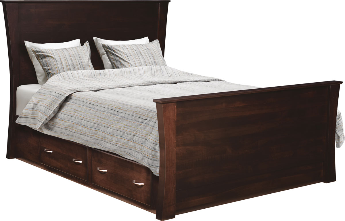 Roseberry Panel Bed with Storage