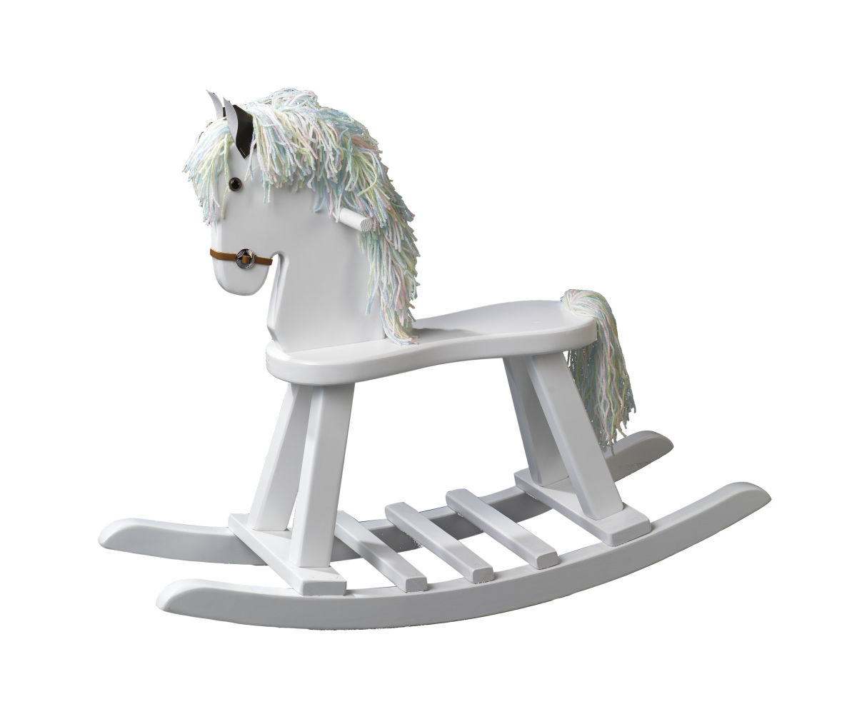 White Rocking Horse