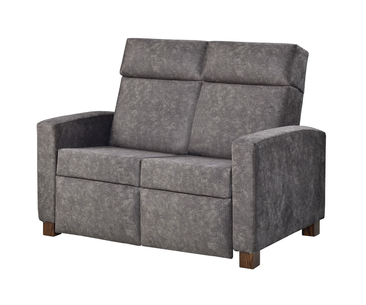 93 Modern Shaker Push Back Love Seat Recliner