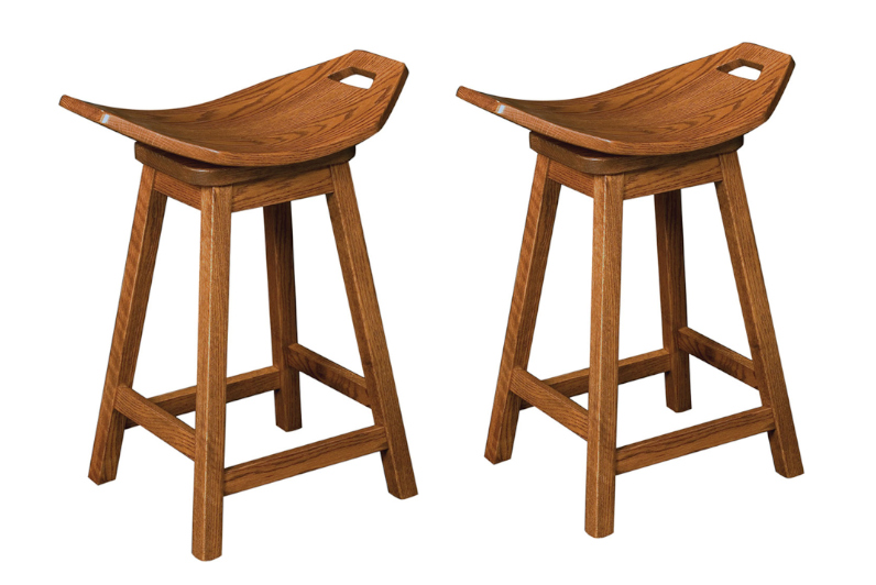 Mission Swivel Saddle Stools