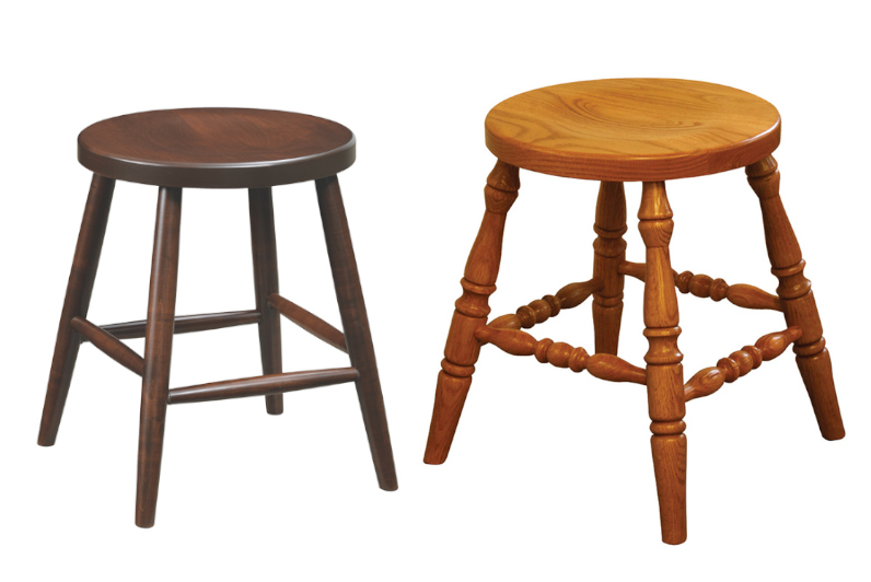Scoop Seat Round Bar Stool Collection