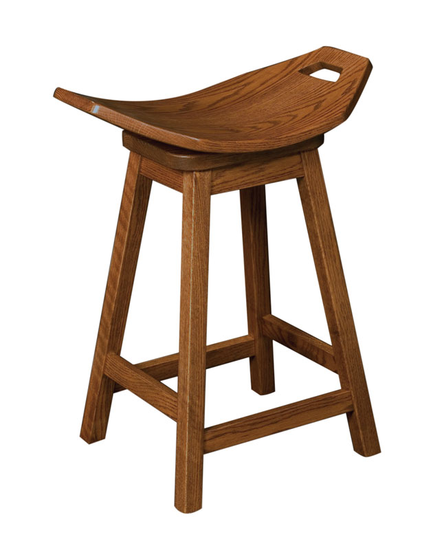 Mission Swivel Saddle Stool