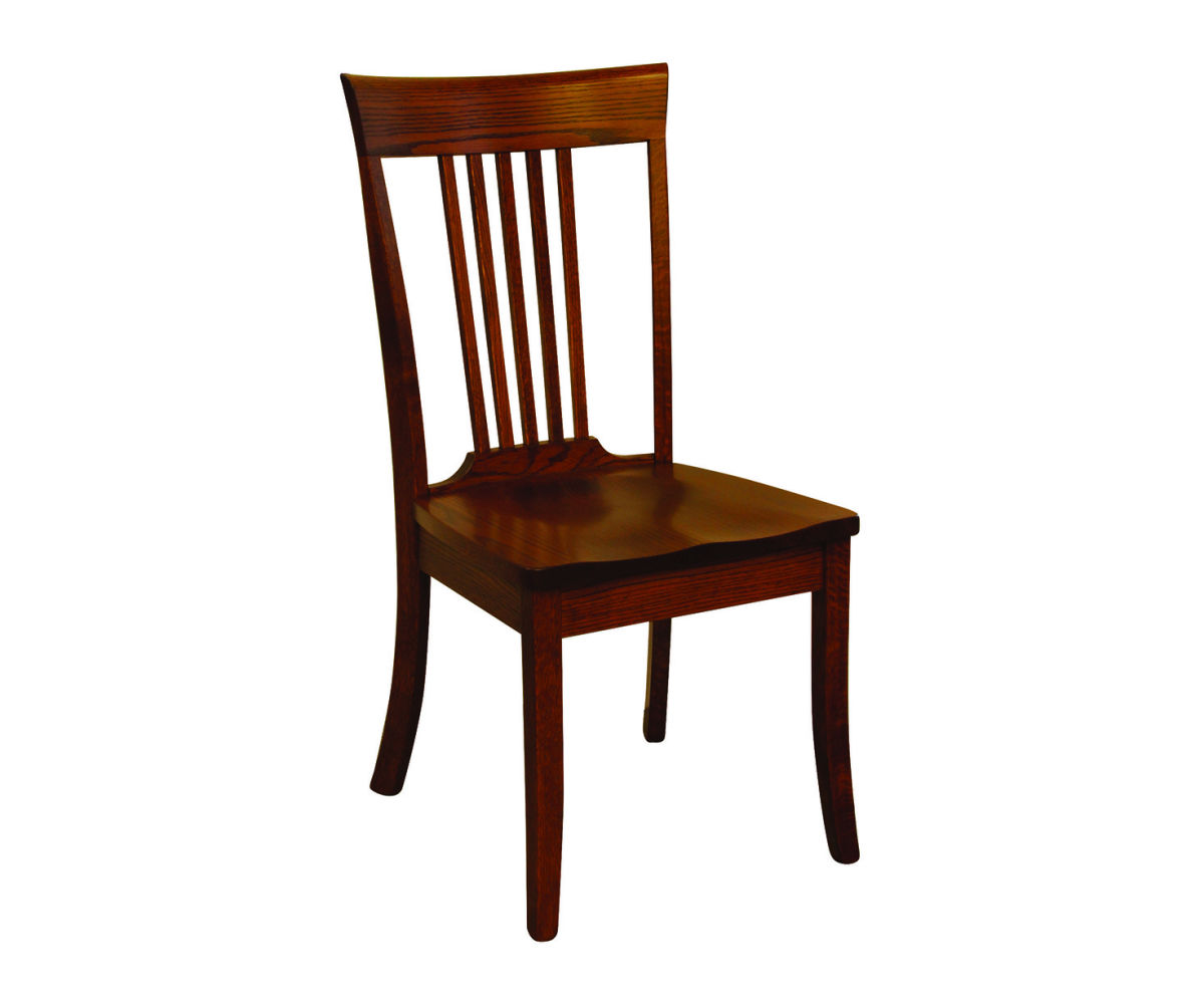Old World Shaker 5 Slat Side Dining Chair