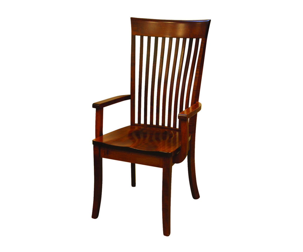 Old World Shaker Arm Chair with Bent Paddle Back