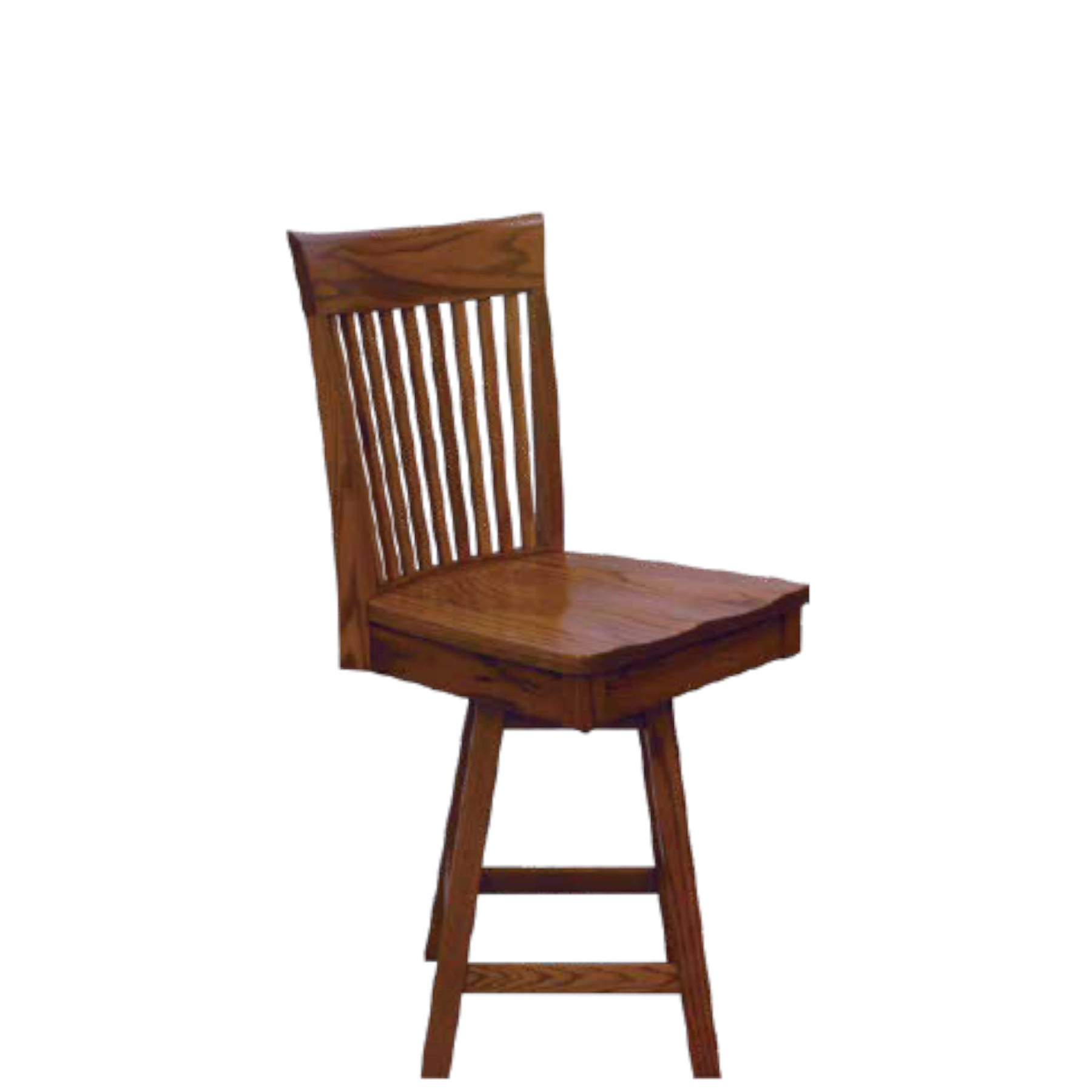 Old World Shaker 24" Swivel Bar Chair