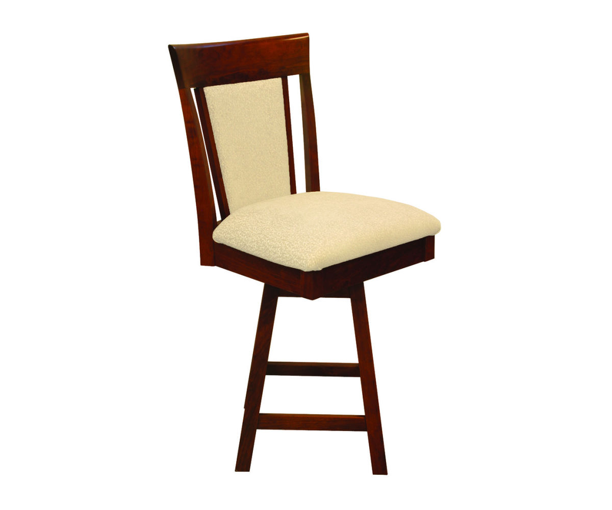 Old World Shaker Upholstered 24" Swivel Bar Chair