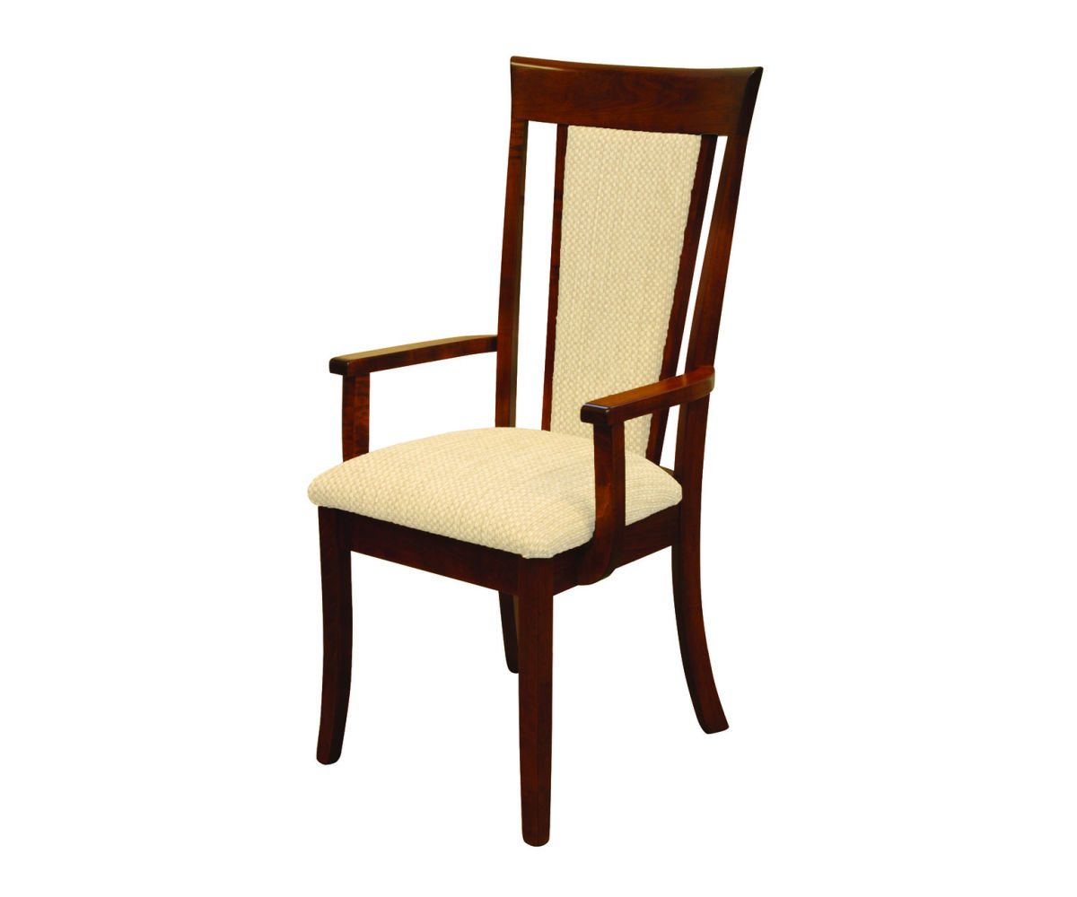 Old World Shaker Upholstered Arm Chair