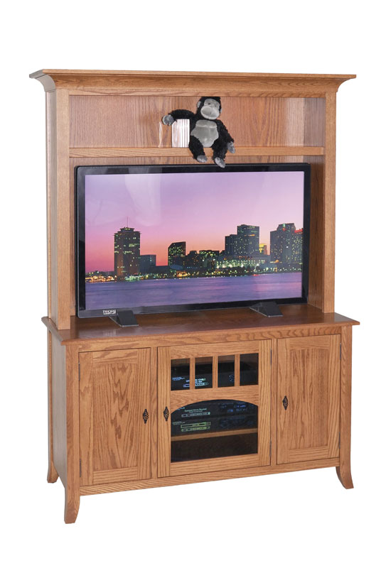 Old World #52 Straight Wall TV Stand
