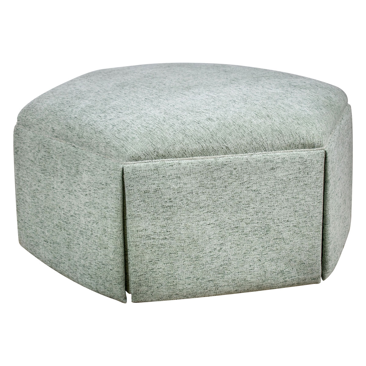 Our House 895C-O Honeycomb Skirted Ottoman