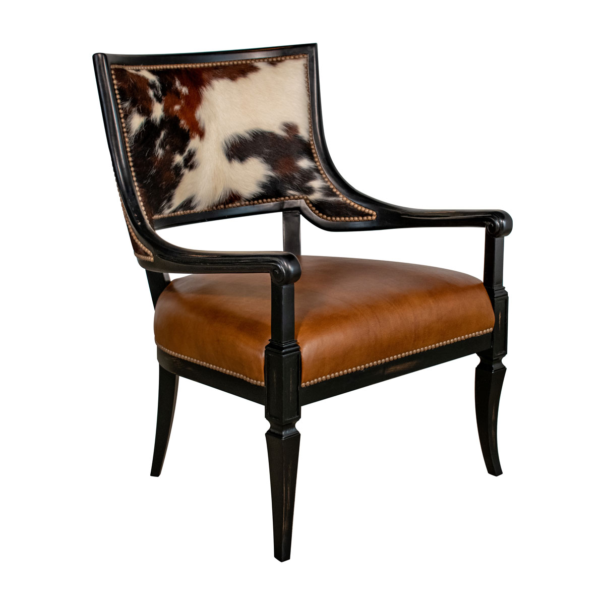 Leathercraft 747 Bellini Wood Carved Chair