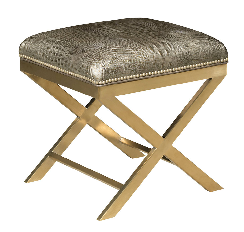 Leathercraft 797-O Xander Metal Leg Bench
