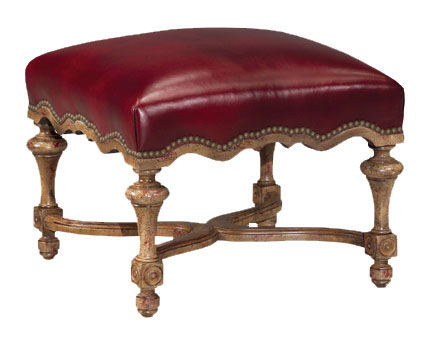 Leathercraft 803 Grimsby Ottoman