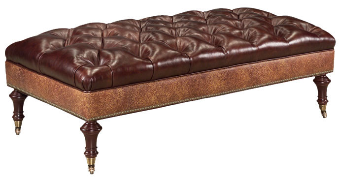 Leathercraft 836 Billingsly Tufted Bench
