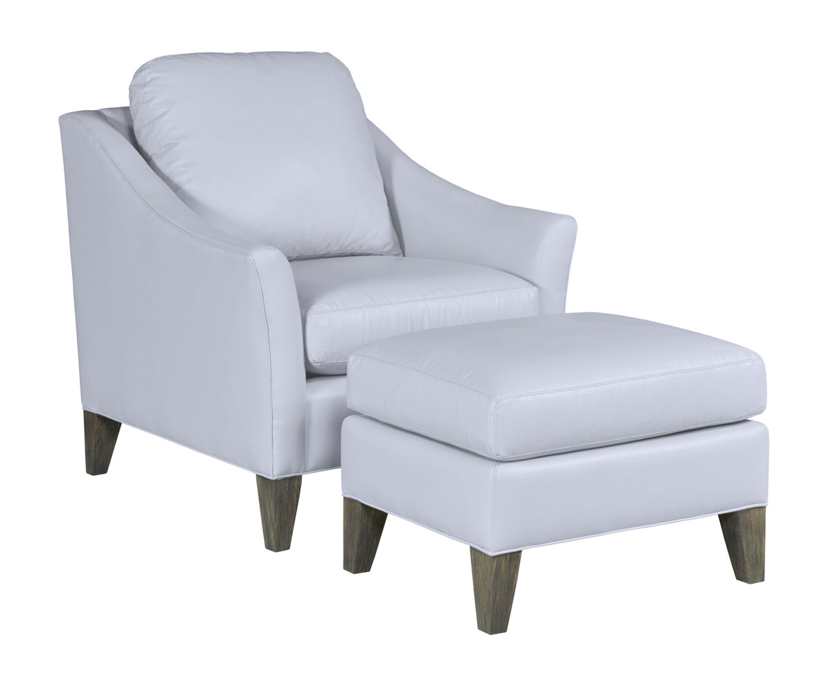 Leathercraft 304 Keighley Chair and 304-O Keighley Ottoman