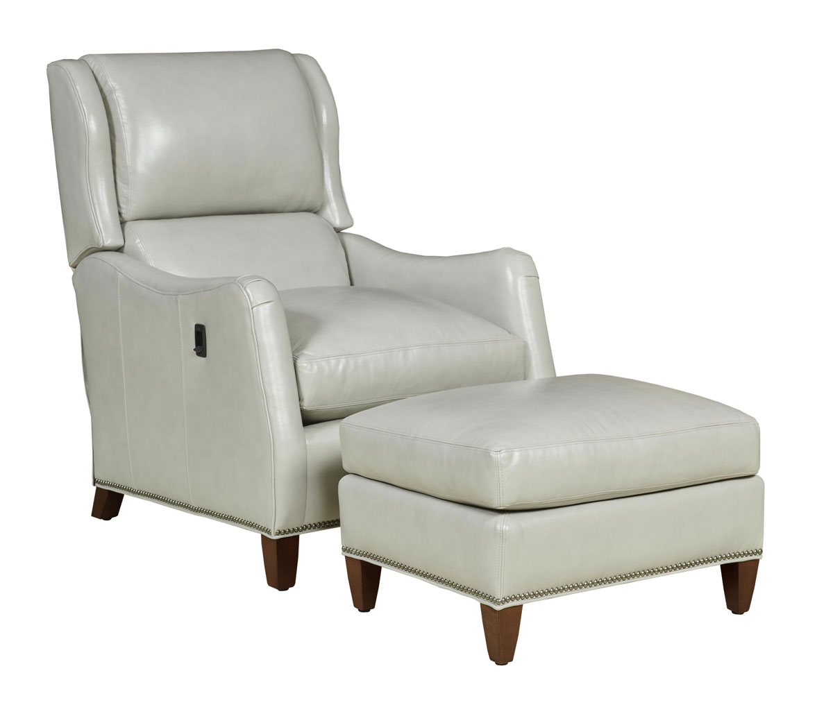 Leathercraft 583-VT Rathmines Vari-Tilt and 583-O Rathmines Ottoman