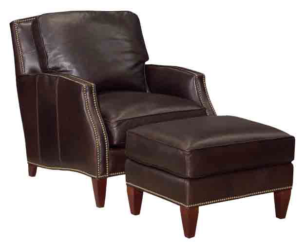 Leathercraft 432 Richardson Ave Chair and 432-O Richardson Ave Ottoman