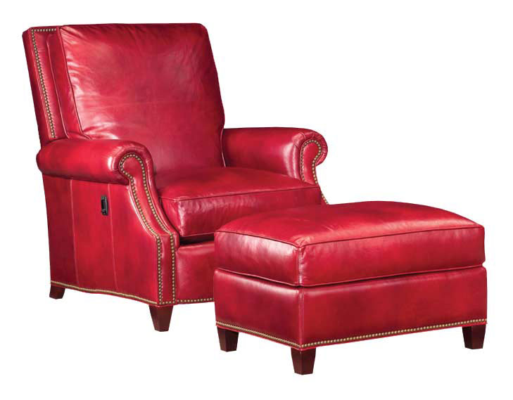 Leathercraft 440-VT Vari-Tilt Camden Chair and 440-O Camden Ottoman 