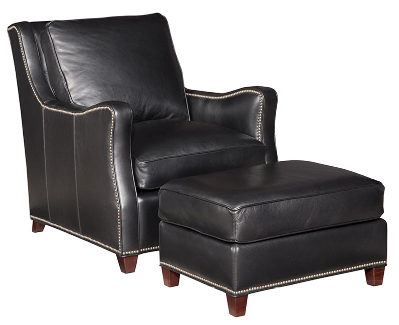 Leathercraft 525 Dowgate Hill Chair and 525-O Dowgate Hill Ottoman