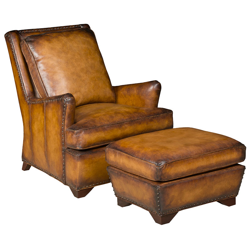 Leathercraft 536 Wolfcreek Pass Chair and 536-O Wolfcreek Pass Ottoman