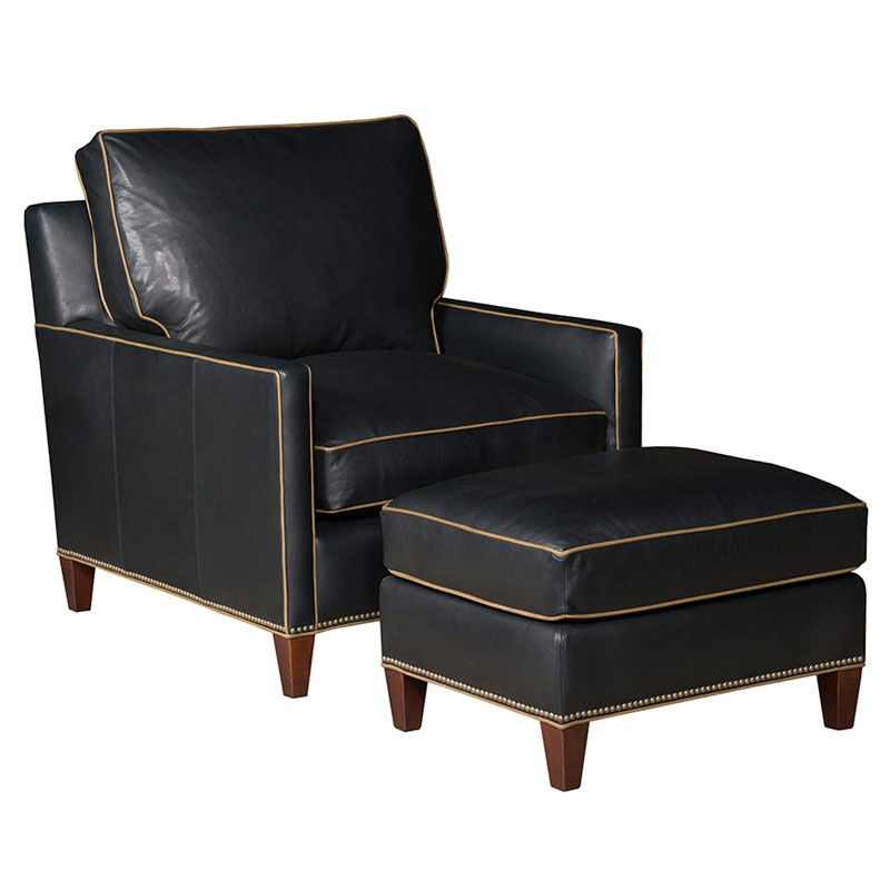 Leathercraft 558 Findlay Chair and 558-0 Findlay Ottoman