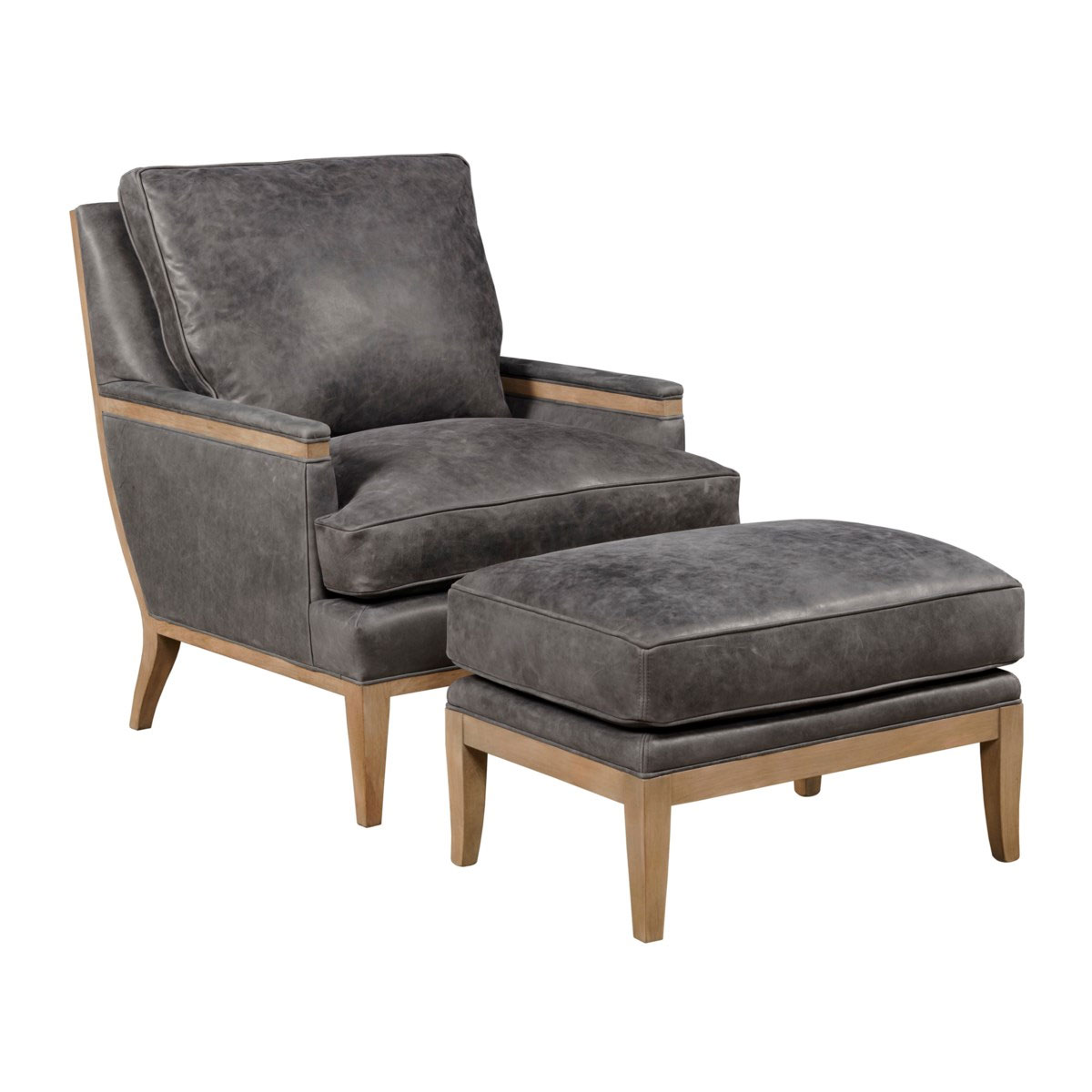 Leathercraft 763 Oslo Lounge Chair and 763-O Oslo Ottoman