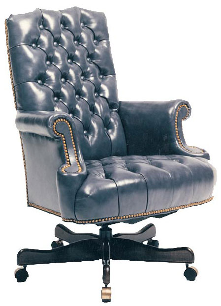 Leathercraft GT-144-S Keating Tufted Gas Knee Tilt Swivel Chair  