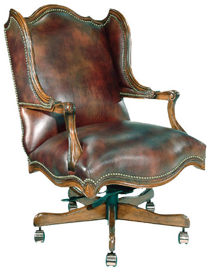 Leathercraft GT-766-S Rue Pouchet Gas Knee Tilt Swivel Chair