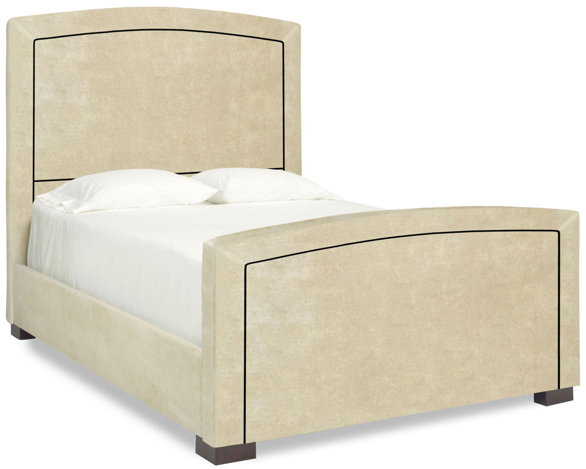 Arch Upholstered Bed with 30" Footboard