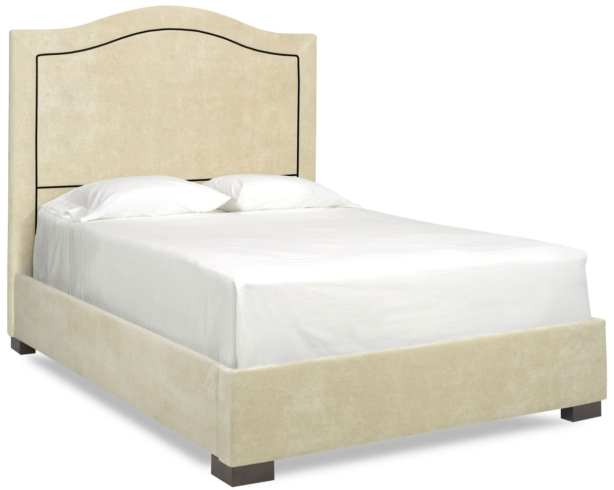 Dream Creations Upholstered Bed with Scroll Headboard