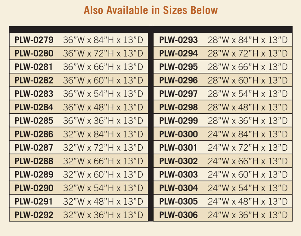 Shaker Bookcase Dimensions