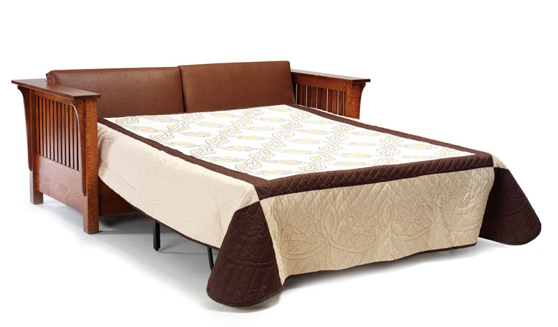 1800 Mission Sofa Bed Ohio Hardwood Upholstered Furniture