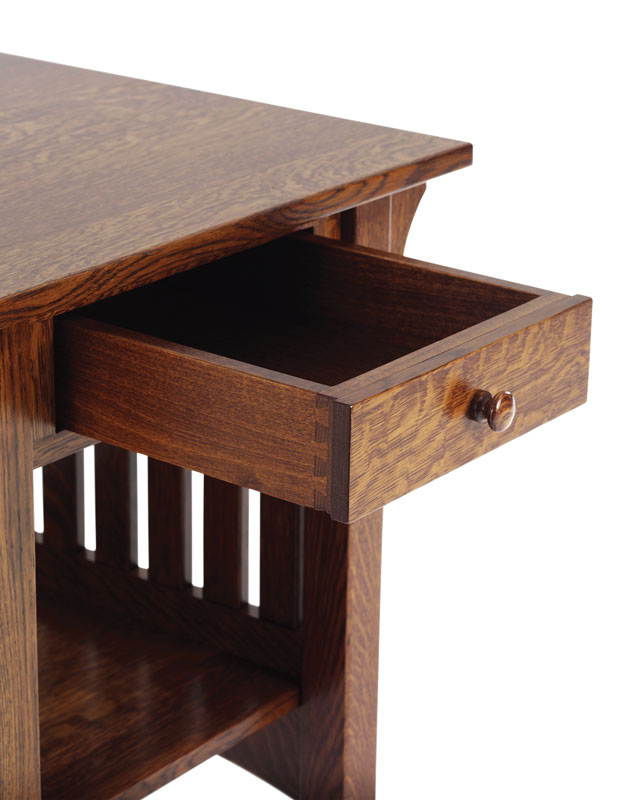 Accent Table with Open Drawer (Drawer is Optional)