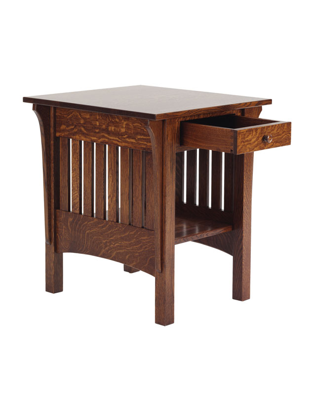 1800 Mission End Table Ohio Hardwood Upholstered Furniture