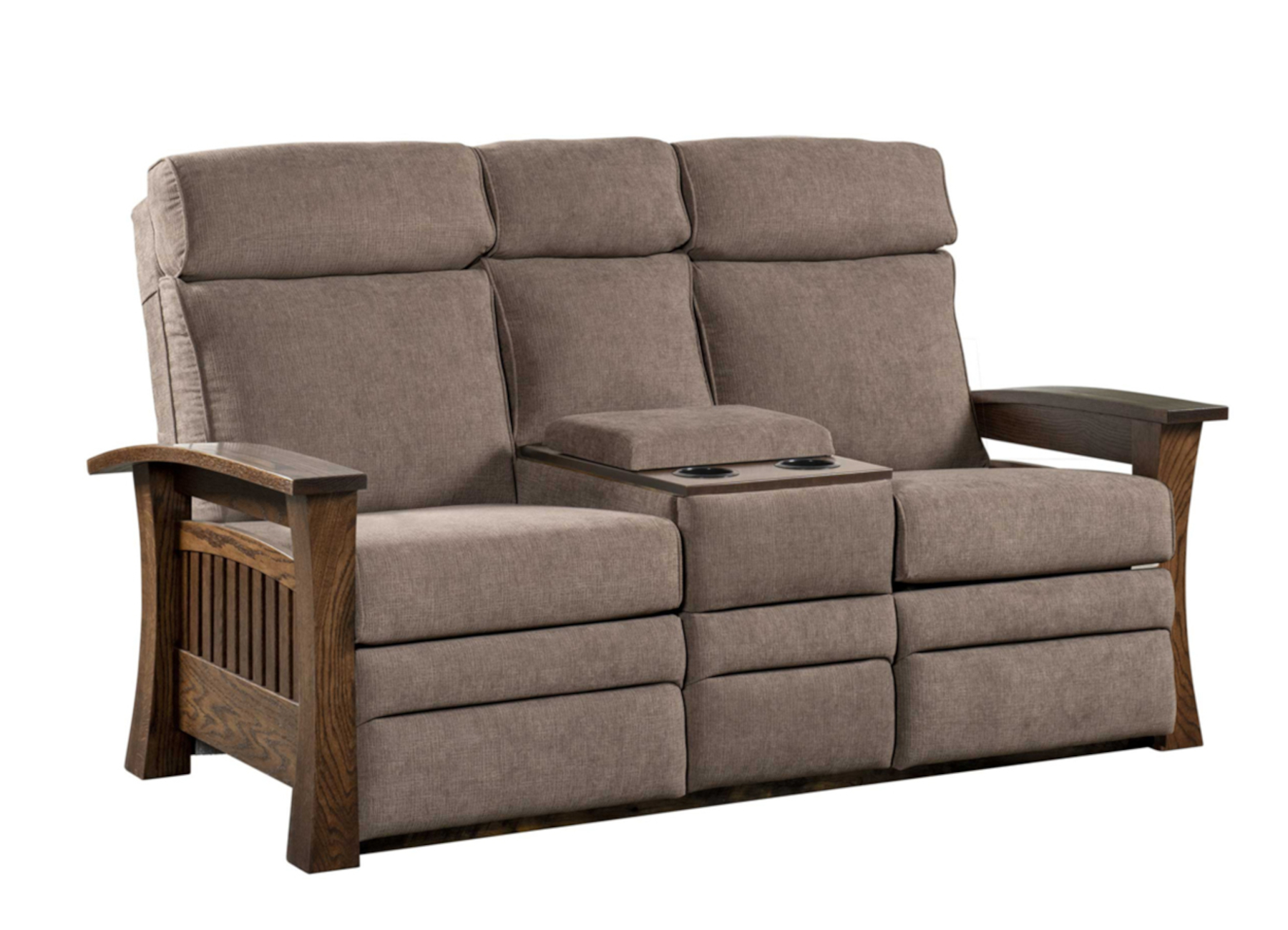 Mission Gateway Center Console Recliner Loveseat